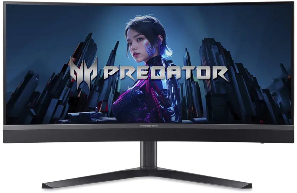 Acer Predator X34V3bmiiphuzx computer monitor 86,4 cm (34") 3440 x 1440 Pixels UltraWide Quad HD LED Zwart — afbeelding 1