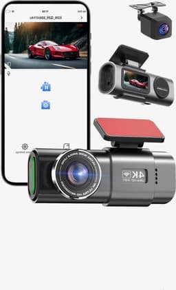 Selevie Dual Dashcam - Dashcam Voor Auto 4K + 1080p - Voor en Achter Camera – Auto Camera Met Parkeermodus - G-Sensor - App Bediening - Nachtzicht — thumbnail 1