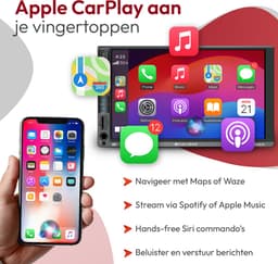 Caliber Autoradio - CarPlay - 2 din Autoradio - Bluetooth - dab+ - 7" Touchscreen - Wireless CarPlay - 4 x 100 Watt - Wireless Android Autolink (RMD901DAB-CP) — thumbnail 4