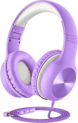 VELTRR® Koptelefoon Kinderen met Draad - Gaming Headset - Paars — thumbnail 4