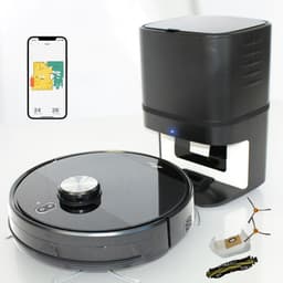 Zoef Robot robotstofzuiger Willem met accessoires set - met leegstation - met laadstation - 6000 Pa - robotstofzuiger met dweilfunctie - uitgebreide mapping - met automatische afzuigunit — thumbnail 1