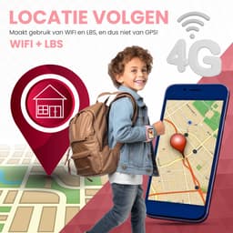 VUBIO 4G Kinder Smartwatch L2 - Incl. SIM - GPS - Videobellen - Roze — thumbnail 3