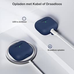 Studio Air Hoesje geschikt voor Airpods 4 - Schokbestendige Siliconen Case - Royal Blue — thumbnail 4