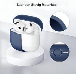 Studio Air Hoesje geschikt voor Airpods 4 - Schokbestendige Siliconen Case - Royal Blue — thumbnail 3