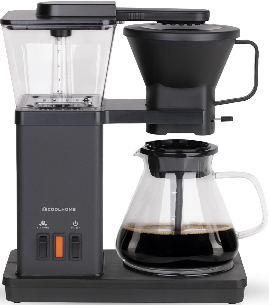 CoolHome Masterbrew Koffiezetapparaat - Koffiezetapparaat Filterkoffie - Met Blooming Functie - Zwart — afbeelding 1