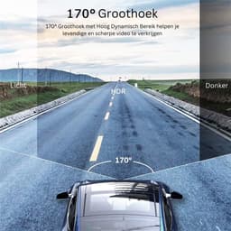 ApexArte® Dual Dashcam - Dashcam voor Auto - Dashcams - Zwart — thumbnail 2