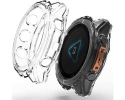 Hoesje Geschikt voor Garmin Fenix 8 43MM Bumper Case TPU Transparant