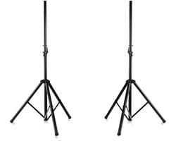 Pyle Luidspreker standaard - Speaker Stand - Luidsprekersteun -Speaker Stand met Verstelbare Hoogte – Luidsprekersteun -Opvouwbare Tripod Stand- Opbergzak