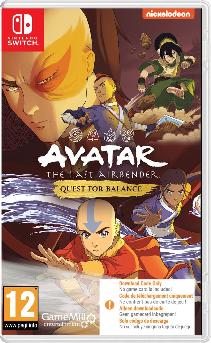 Avatar The Last Airbender: Quest for Balance - Switch (Code in a Box) — afbeelding 1