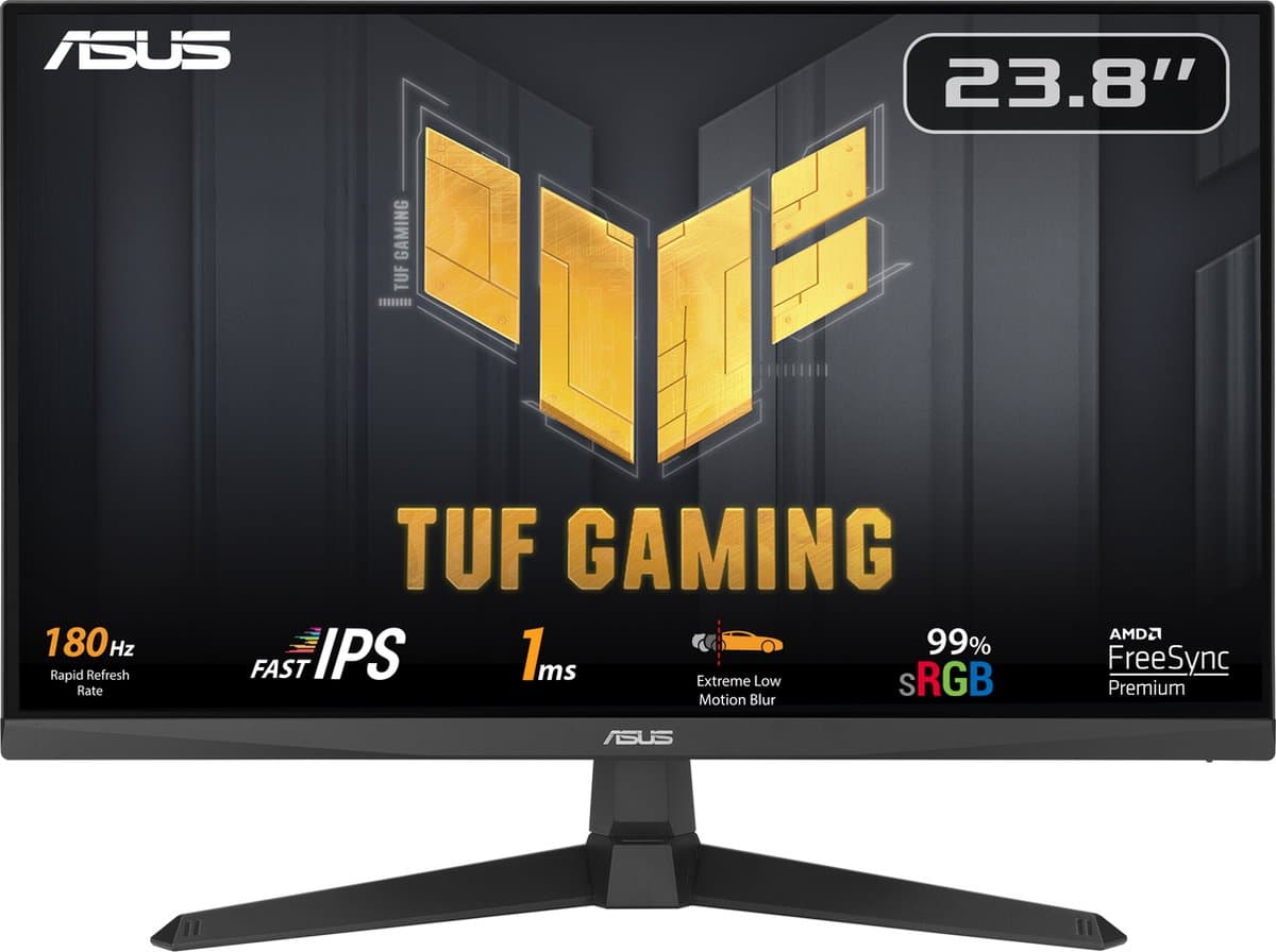 ASUS TUF Gaming VG249Q3A computermonitor 60,5 cm Full HD 1920 x 1080 pixels LCD zwart — afbeelding 1
