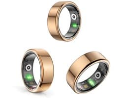DrPhone RingSense V2 - Smart Ring - Europese ringmaat 62 - IP68 Waterdicht - 24-Uur Hartslagmonitoring – Slaapmonitor – Stappenteller – Mobiele App – Rose Goud