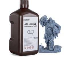Verbeterde 3D Printer Hars 2.0 - 405nm UV-Uithardende Fotopolymeer voor LCD/MSLA/DLP 3D Printers - 2000g Grijs
