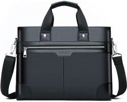 Akte tas - Laptop tas - Tas - Dames en Heren tas - Werk tas - Zakelijke tas - Reis tas - Zwart