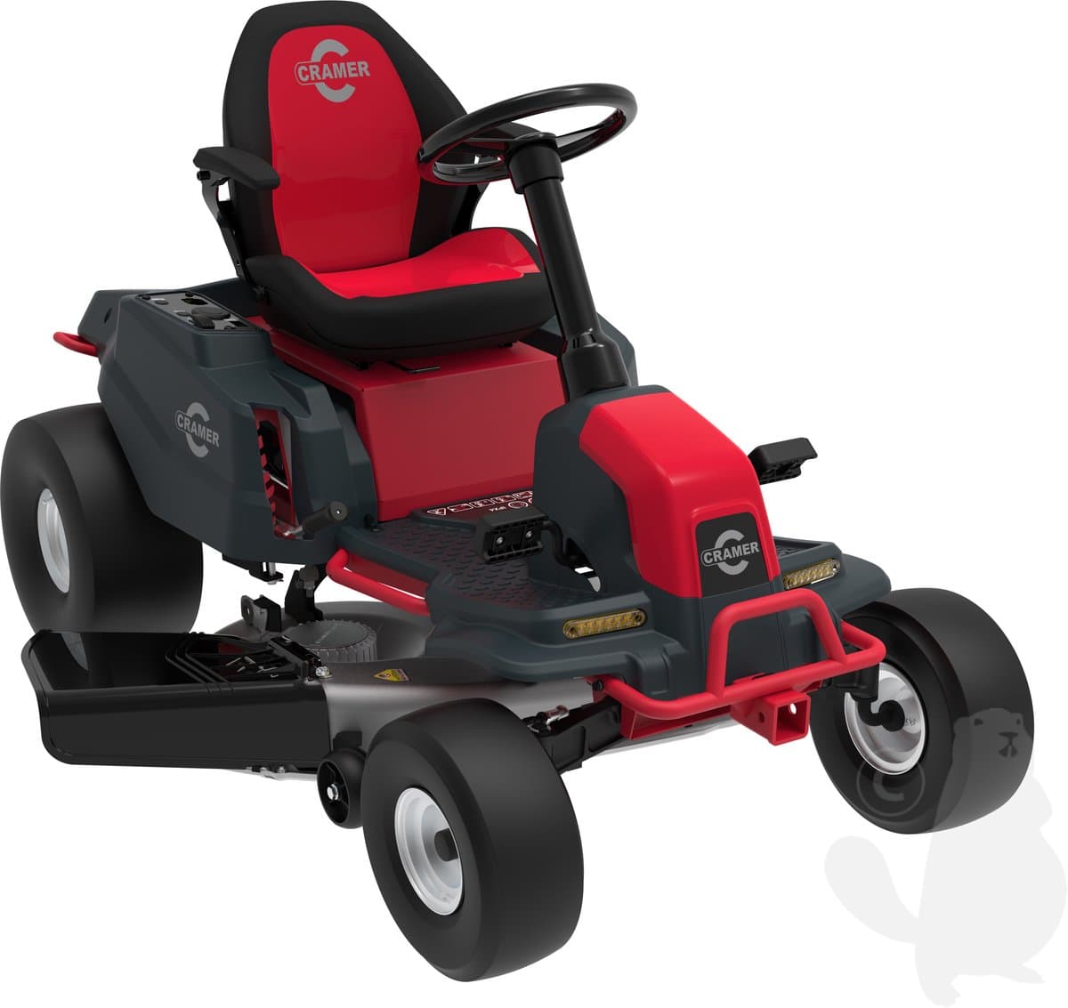 CRAMER 82V Zitmaaier 82LT107 met 4x 82V360 (batterijen) en 2x 82C2 (duo-laders) — afbeelding 1