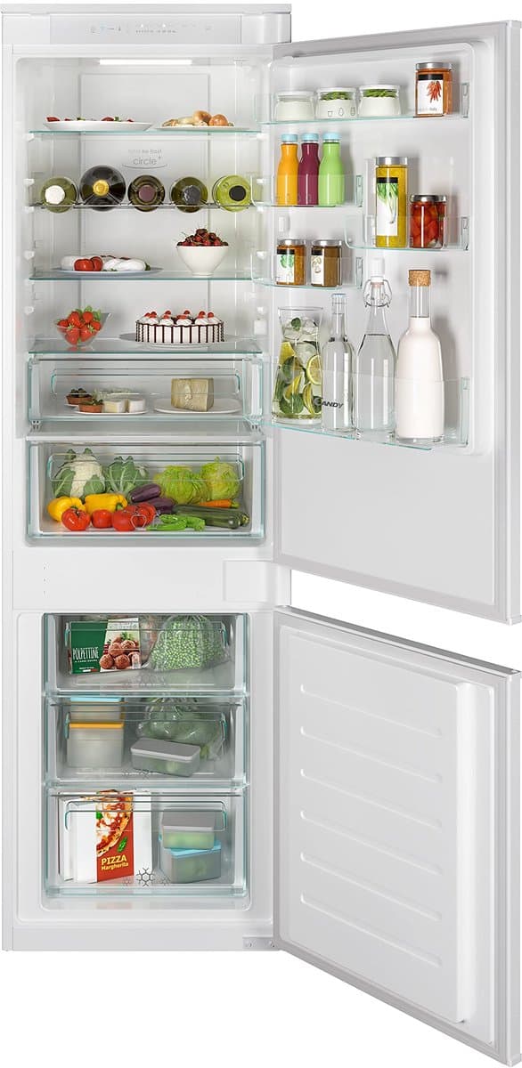 Candy CBT5518EW Inbouw-koel-vriescombinatie, sleepdeurtechniek, tweedeurs, Total No Frost, 248 liter, vriesgedeelte onderaan — afbeelding 1