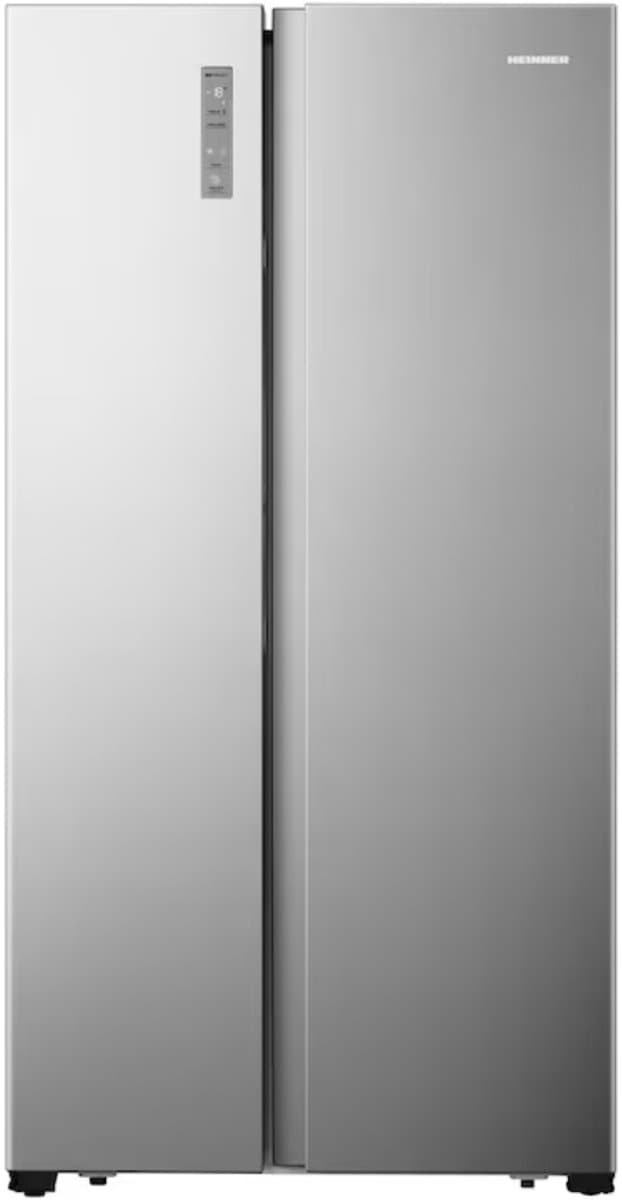 Heinner HSBS-HS519NFXE++ Amerikaanse Side-by-Side Koelkast – 519 L – Full No Frost – LED Touch Display – Multi Airflow Systeem – RVS – 5 Jaar Garantie — afbeelding 1