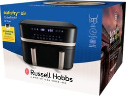 Russell Hobbs Satisfry Dual Basket 9L Airfryer - Heteluchtfriteuse - 27680-56 — thumbnail 7
