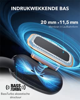soundcore AeroFit 2 van Anker - Open-ear hoofdtelefoon - Aanpasbare oorhaak - Stevige grip - Diepe bas - Hi-Res draadloze audio - 42 uur speeltijd - Bluetooth 5.4 - Draadloos opladen - IP55 - Heldere oproepen — thumbnail 3