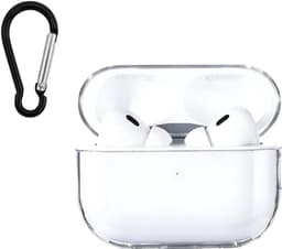 Lumisti® Hoesje Geschikt voor Airpods 2 Pro - Transparant - TPU - Oplaad Case - Beschermhoesje - Cover - Oordopjes - Gratis Hanger/Clip — thumbnail 1