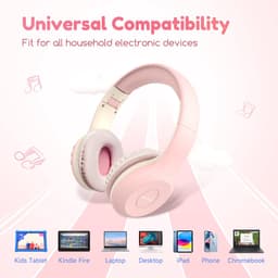 EarFun K2 Kids - Draadloze Kinderkoptelefoon - 85 dB Volumebegrenzing - 40 uur Batterijduur - Bluetooth - Opvouwbaar - Roze — thumbnail 4