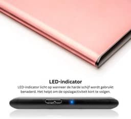VELTRR® Harde Schijf Extern - Draagbare - 1TB Opslag — thumbnail 4