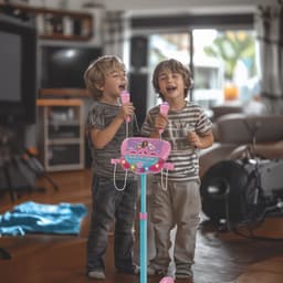 Gabby’s Dollhouse Verstelbare Standaard met 2 Microfoons met Stemeffecten, Verlichting, Luidspreker, Bluetooth — thumbnail 3