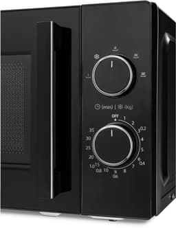 MEDION magnetron (20 liter, 800 watt, 5 magnetronstanden, ontdooifunctie, timer, glasplaat, compact, MD12011) zwart — thumbnail 2