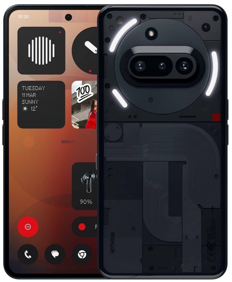 Nothing Phone (3a) - 8/128GB - 5G - Zwart — afbeelding 1