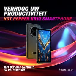 Hot Pepper KR10 Smartphone - Robuuste Mobiele Telefoon - 256 GB Geheugen - 8 GB RAM - 90 Hz - Octa-Core Processor - Waterdicht — thumbnail 2