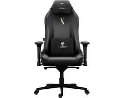 HICON® Gamestoel - Gamingstoel - Game Chair - Apex Serie Fury – Ergonomische Gamestoel Zwart met Verstelbare Functies - Zwart