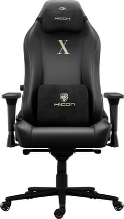 HICON® Gamestoel - Gamingstoel - Game Chair - Apex Serie Fury – Ergonomische Gamestoel Zwart met Verstelbare Functies - Zwart — thumbnail 1
