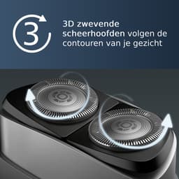 PHILIPS Compact shaver PQ888/06 Scheerapparaat Grijs — thumbnail 4