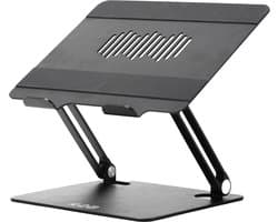 R2B Laptop standaard Verstelbaar en Opvouwbaar - 10 t/m 17 inch - Laptopstandaard - Laptop Stand - Laptopverhoger - Tablet Standaard - Laptoptafel - Zwart
