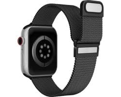 RVS | Milanese Vervangende Smartwatch Band | Geschikt Voor Apple Watch | Stalen Magnetische Horlogeband | Stalen Bandvervanging van Roestvrij staal | Horlogeband Accessoires | Geschikt Voor Apple Watch | 41mm / 40mm / 38mm | Zwart