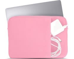 Coverzs Laptophoes 14 inch & 15 6 inch (roze) - Laptoptas dames / heren geschikt voor o.a. 15 6 inch laptop en 14 Inch laptop - Geschikt voor Macbook - Laptophoes met ritssluiting - waterafstotende hoes