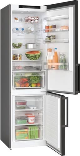 Bosch KGN39VXBT - Serie 4 - Vrijstaande koel-vriescombinatie - Zwart - Total No Frost; Nooit meer ontdooien - VitaFresh - Energielabel B - VitaFresh XXL 0°C: houd etenswaren langer vers met extra ruime vershoudlades — thumbnail 17