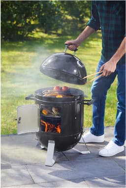 GRILLMEISTER Rookoven Ø40 cm - smoker - smoker bbq - bbq houtskool - bbq set - rookkast - rookton — thumbnail 3