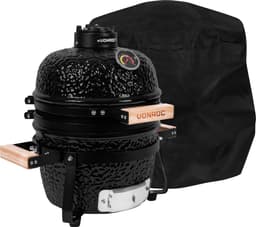 VONROC - BBQ - Kamado - 13" - Met beschermhoes, plate setter & onderstel - Houtskoolbarbecue – Keramisch — thumbnail 1