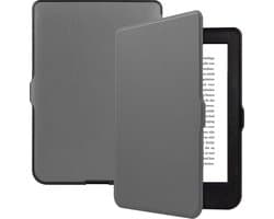 Hoes Geschikt voor Kobo Nia Hoesje Bookcase Cover Hoes - Hoesje Geschikt voor Kobo Nia Hoes Cover Case - Grijs