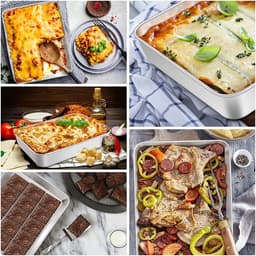Ovenschaal set / casserole - ovenschotels, Geschikt voor oven & airfryer - Vaatwasmachinebestendig / bakvormen - Ovenbraadpan — thumbnail 5