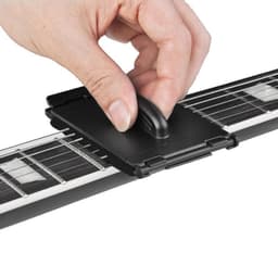 Gitaar Snaren Cleaner – Snarenreiniger Tool – Gitaar Onderhoud & Reiniging – Voor Elektrische, Akoestische & Bas Gitaar – Zwart — thumbnail 3