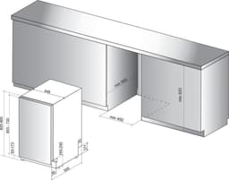 Whirlpool - WSIC 3M27 - Volledig ingebouwd - 10 couverts - Energielabel E — thumbnail 2