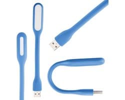 Flexibele USB LED Lamp – Laptop leeslampje - Blauw
