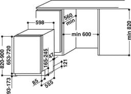 Whirlpool WCIC 3C26 PE inbouw vaatwasser 60 cm — thumbnail 2