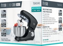 Teesa TSA3545W - Keukenmachine, 1.400 Watt, wit — thumbnail 2