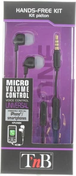 T'nB KPUNBK | Stereo Headset | Microfoon | 20000Hz |Bedraad 3,5 jack | Zwart — thumbnail 2