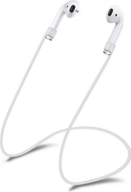 Silliconen Anti Lost Strap / koord voor Apple iPhone Airpods - Wit — thumbnail 1