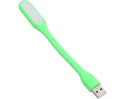 OMEGA - Flexibele USB LED Lamp - Draagbare Energiezuinig Lamp voor Laptop / PC / Powerbank - Zaklamp Geschikt voor Noodpakket - Groen
