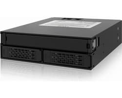 Icy Dock MB994IPO-3SB drive bay panel Zwart