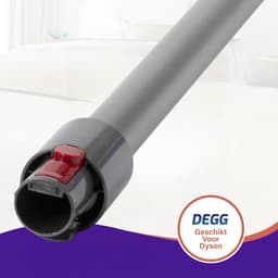 DEGG - Accessoires set - Geschikt voor Dyson - Turboborstel + Steel/Zuigbuis (zilver) - Passend op: V7, V8, V10, V11 en V15 - Premium Kwaliteit — thumbnail 2